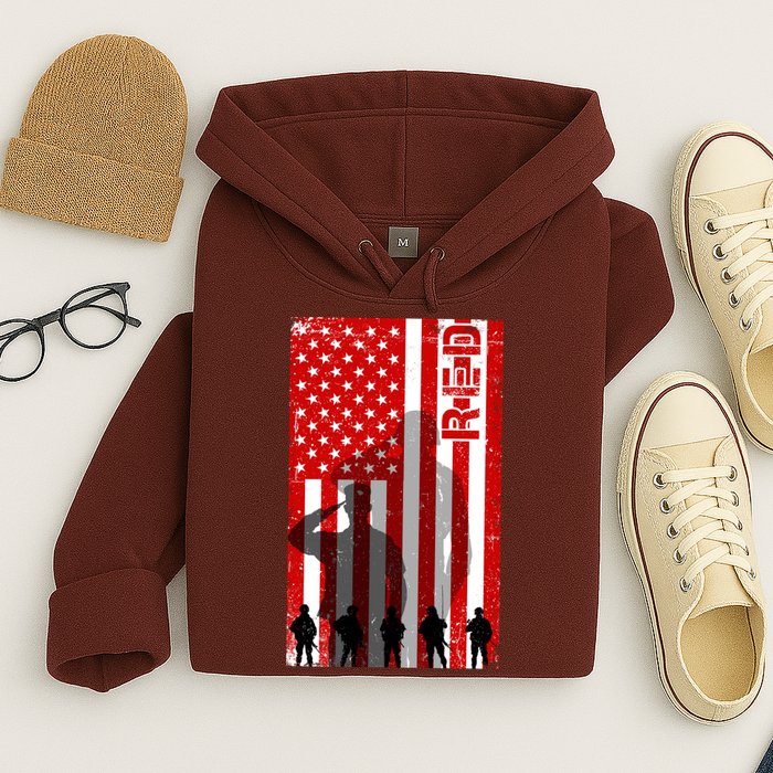 RED Remeber Everyone Deployed Support Military Troops Hoodie