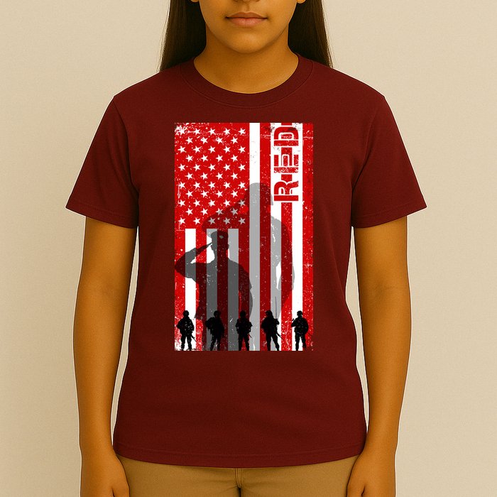 RED Remeber Everyone Deployed Support Military Troops T-Shirt