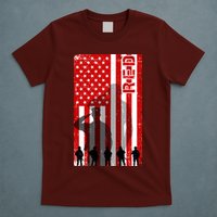 RED Remeber Everyone Deployed Support Military Troops T-Shirt