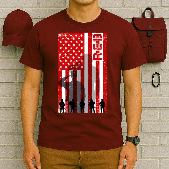 RED Remeber Everyone Deployed Support Military Troops T-Shirt