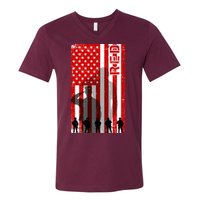 RED Remeber Everyone Deployed Support Military Troops V-Neck T-Shirt