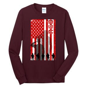 RED Remeber Everyone Deployed Support Military Troops Tall Long Sleeve T-Shirt