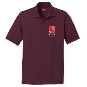 RED Remeber Everyone Deployed Support Military Troops PosiCharge RacerMesh Polo