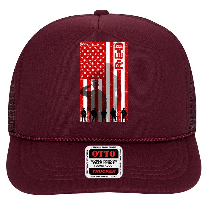 RED Remeber Everyone Deployed Support Military Troops Hat