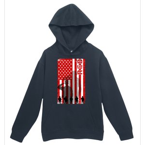 RED Remeber Everyone Deployed Support Military Troops Urban Pullover Hoodie