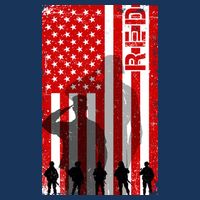 RED Remeber Everyone Deployed Support Military Troops Infant Baby Jersey Bodysuit