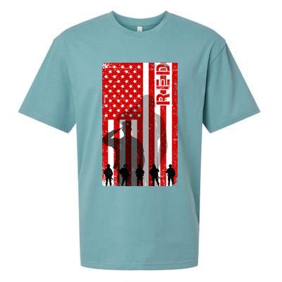 RED Remeber Everyone Deployed Support Military Troops Sueded Cloud Jersey T-Shirt