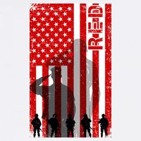 RED Remeber Everyone Deployed Support Military Troops Garment-Dyed Sweatshirt