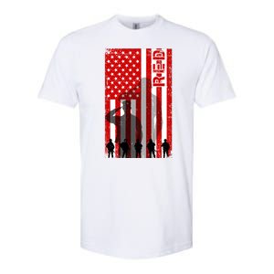 RED Remeber Everyone Deployed Support Military Troops Softstyle CVC T-Shirt