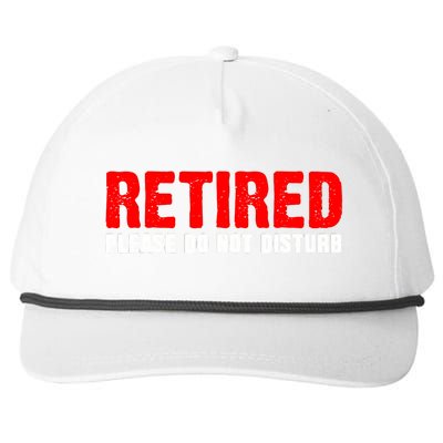 Unique Retirement  Retired Worked Retiring Snapback Five-Panel Rope Hat