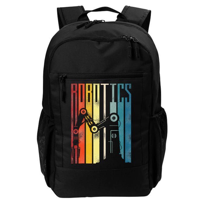 Robot Robotics Engineer Retro Vintage Robotics Daily Commute Backpack