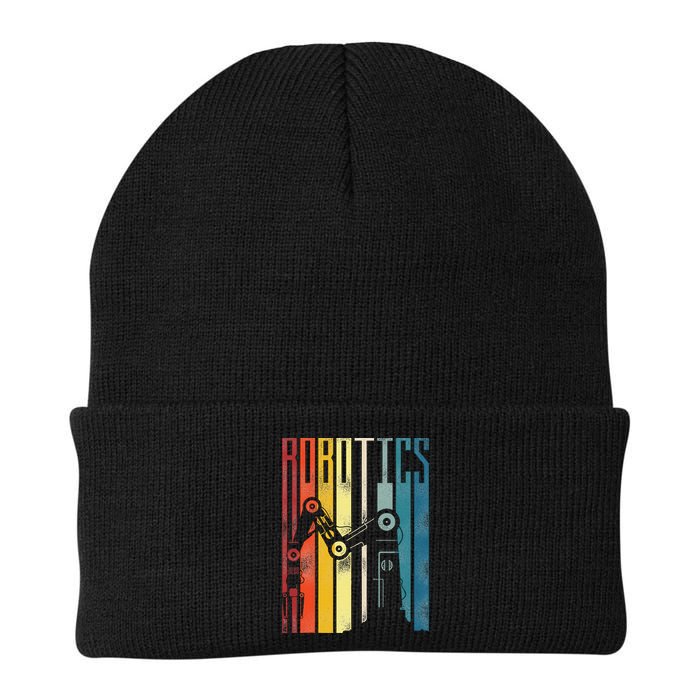 Robot Robotics Engineer Retro Vintage Robotics Knit Cap Winter Beanie
