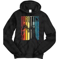 Robot Robotics Engineer Retro Vintage Robotics Tie Dye Hoodie