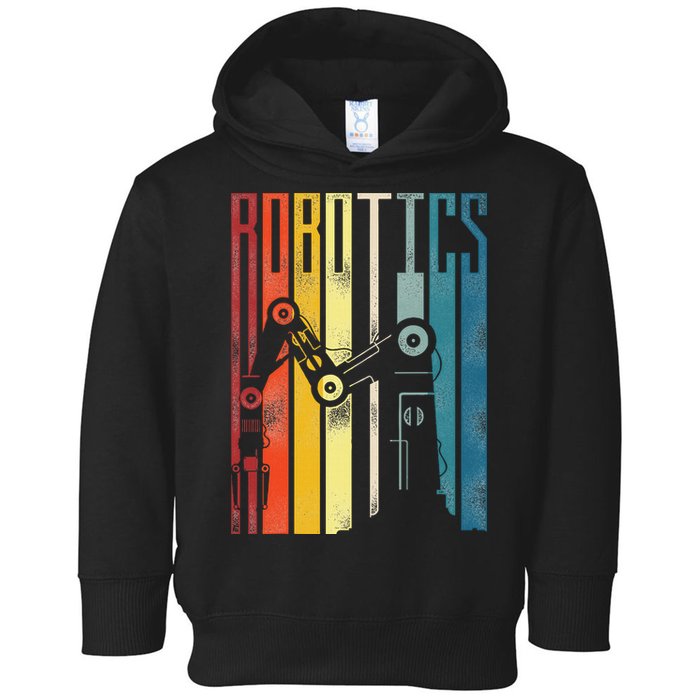 Robot Robotics Engineer Retro Vintage Robotics Toddler Hoodie