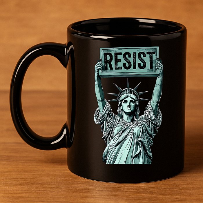 Resist 11oz C Handle Ceramic Mug