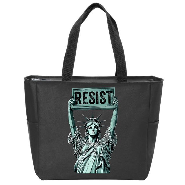 Resist Zip Tote Bag