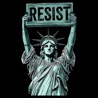 Resist Zip Tote Bag