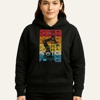 Robot Robotics Engineer Retro Vintage Robotics Hoodie