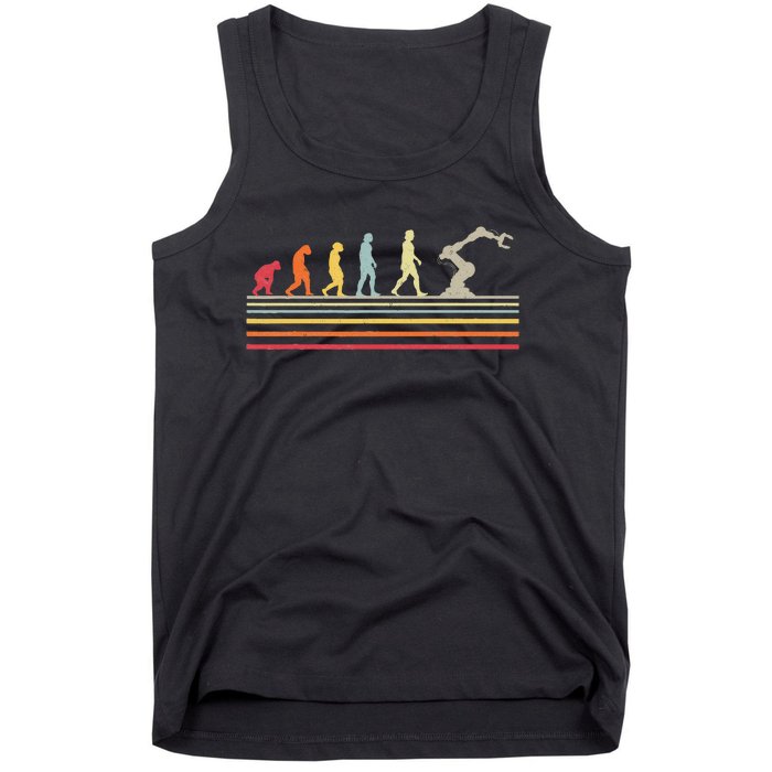 Robot Robotics Engineer Retro Vintage Tank Top