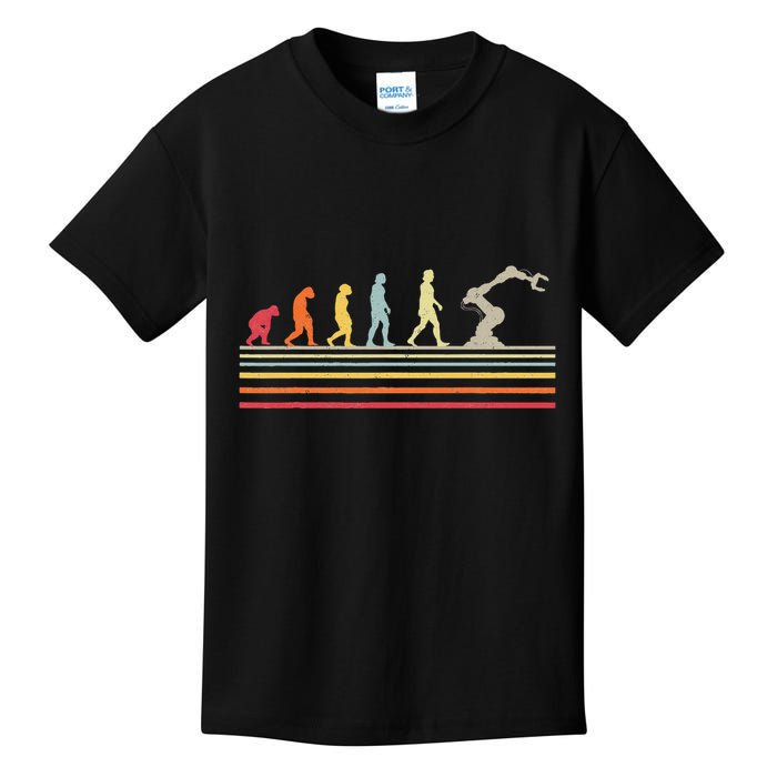 Robot Robotics Engineer Retro Vintage Kids T-Shirt