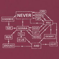 Rick Roll Flowchart Internet Meme Funny 80s Music Nerd 16oz Travel Tumbler