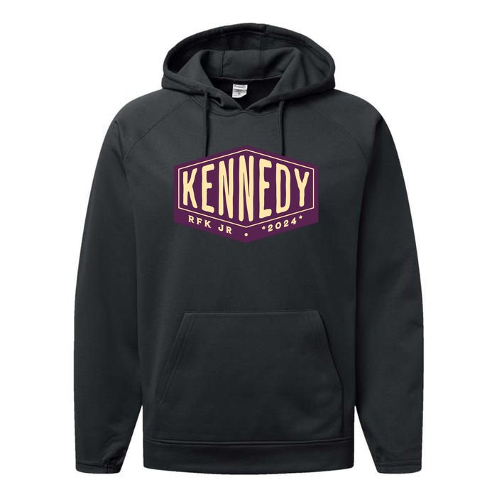 RFK Robert F Kennedy Jr For President 2024 Performance Fleece Hoodie