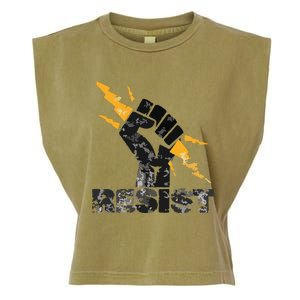 Resist | Resist Fist And Equal Right Garment-Dyed Women's Muscle Tee