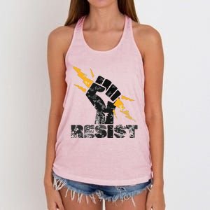 Resist | Resist Fist And Equal Right Women's Knotted Racerback Tank