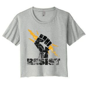 Resist | Resist Fist And Equal Right Women's Crop Top Tee