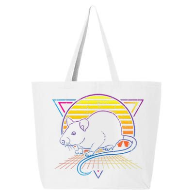 Retro Rat For Rat Lover 25L Jumbo Tote