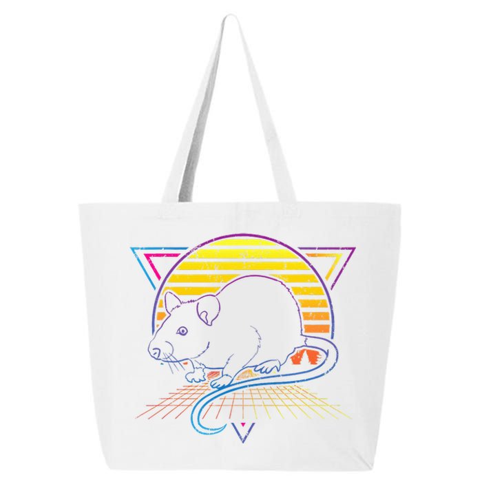 Retro Rat For Rat Lover 25L Jumbo Tote