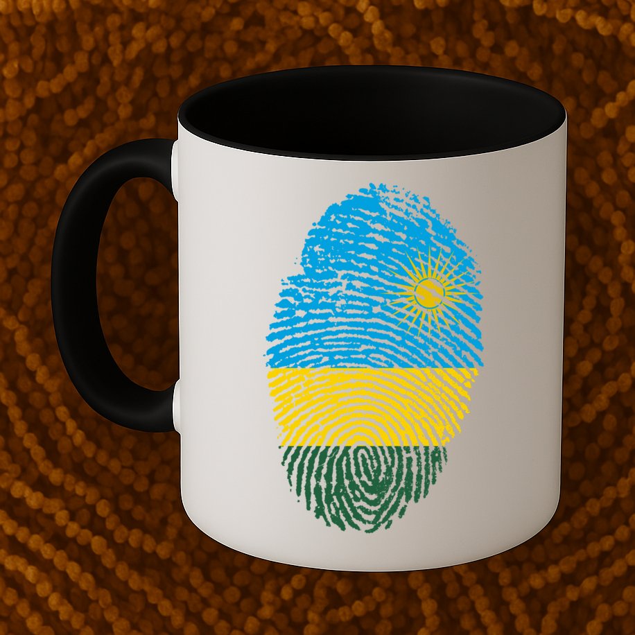 Rwanda Rwandan Flag Patriotic Pride Heritage Gift Mug