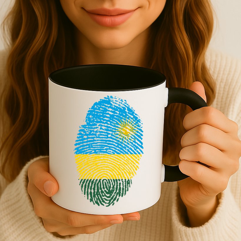 Rwanda Rwandan Flag Patriotic Pride Heritage Gift Mug