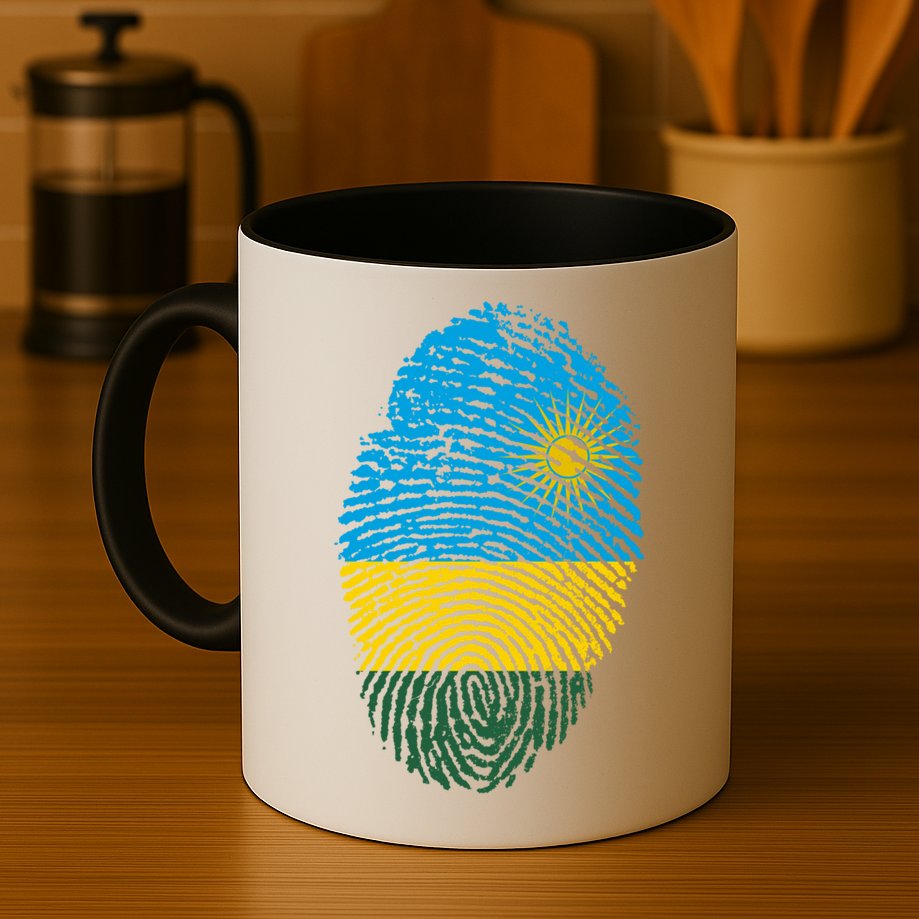 Rwanda Rwandan Flag Patriotic Pride Heritage Gift Mug
