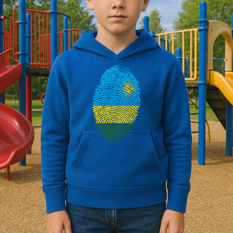 Rwanda Rwandan Flag Patriotic Pride Heritage Gift Kids Hoodie