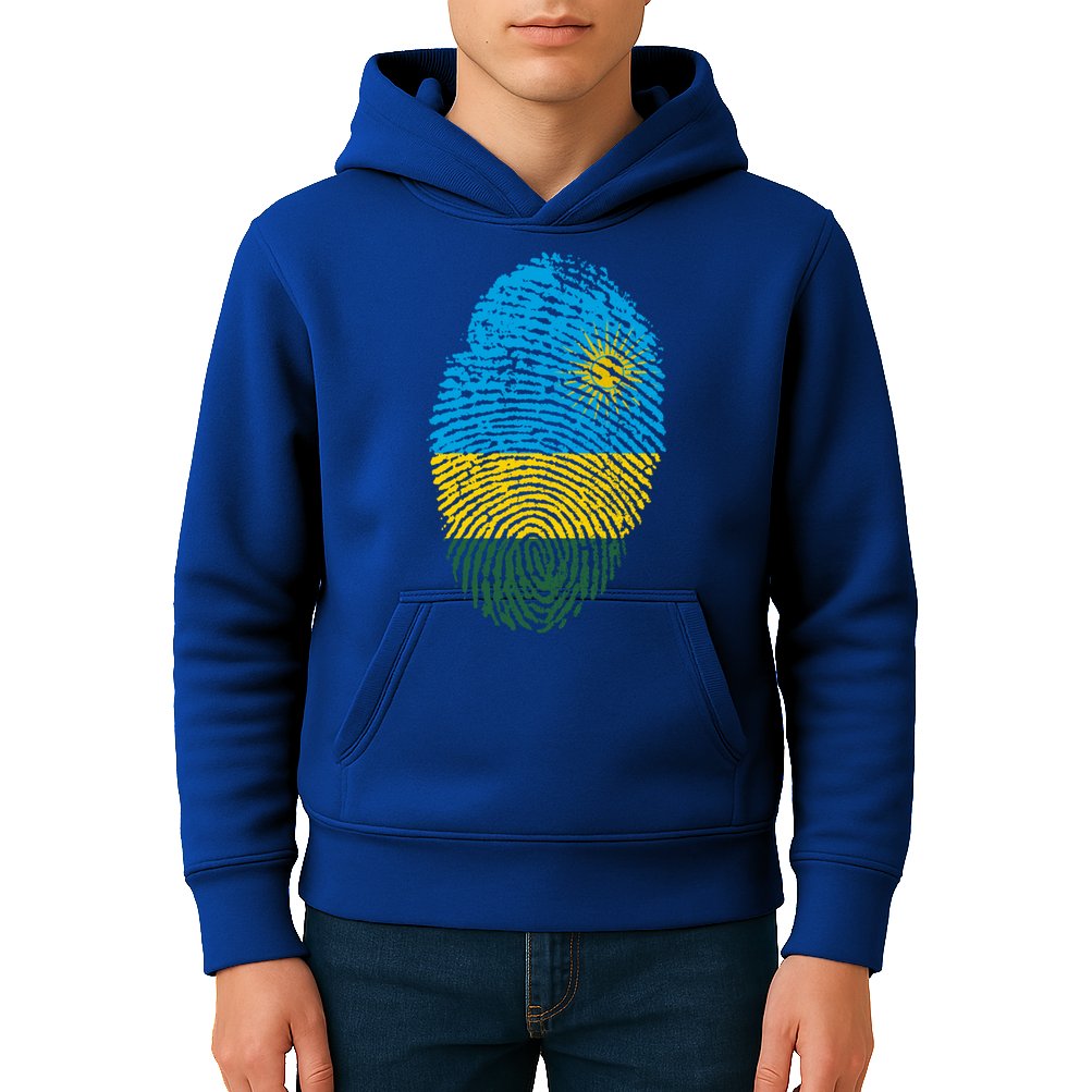 Rwanda Rwandan Flag Patriotic Pride Heritage Gift Kids Hoodie