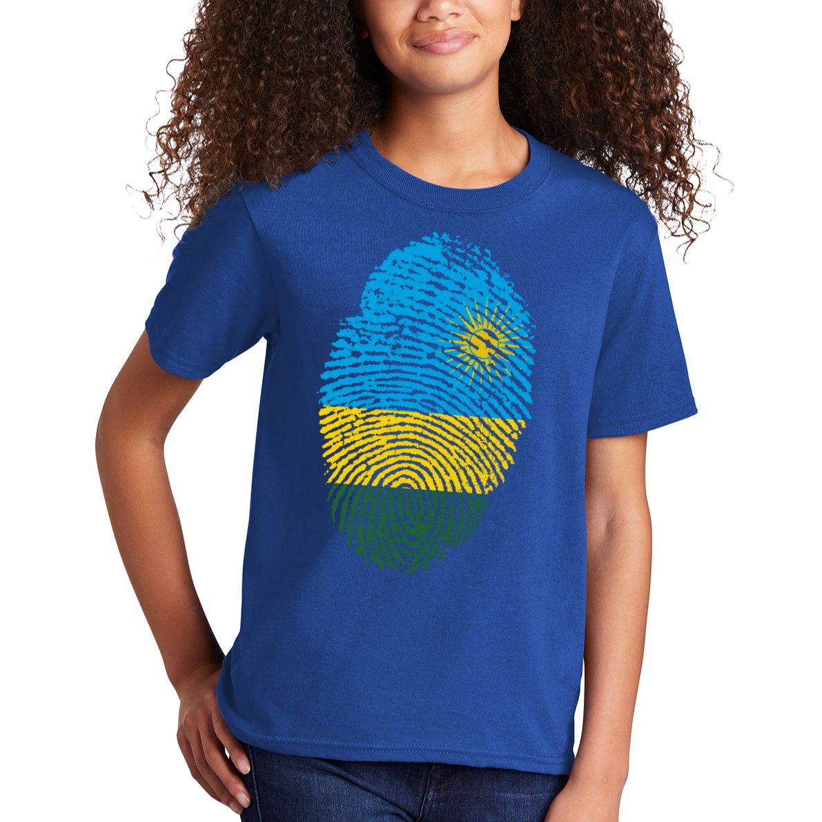 Rwanda Rwandan Flag Patriotic Pride Heritage Gift Kids T-Shirt