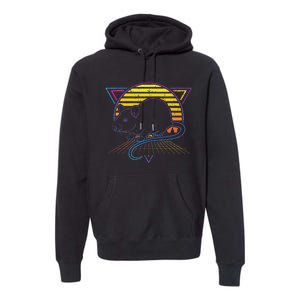 Retro Rat For Rat Lover Premium Hoodie