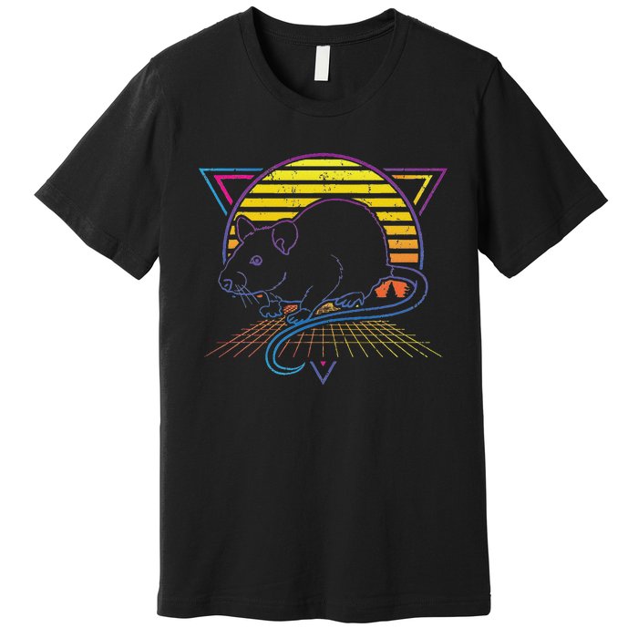 Retro Rat For Rat Lover Premium T-Shirt