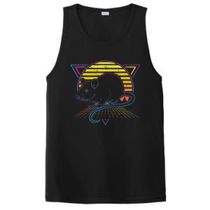 Retro Rat For Rat Lover PosiCharge Competitor Tank