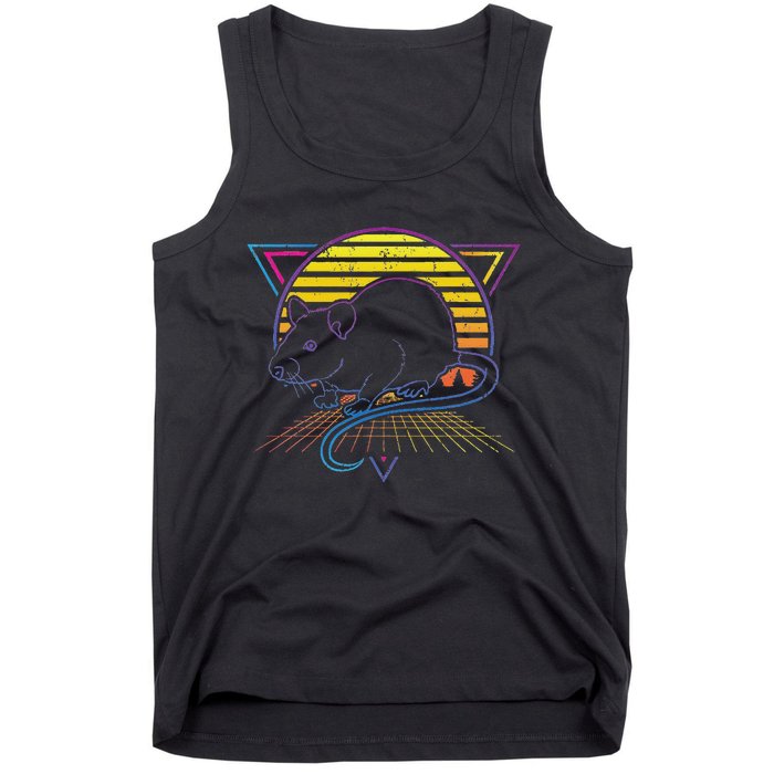 Retro Rat For Rat Lover Tank Top