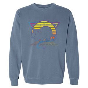 Retro Rat For Rat Lover Garment-Dyed Sweatshirt