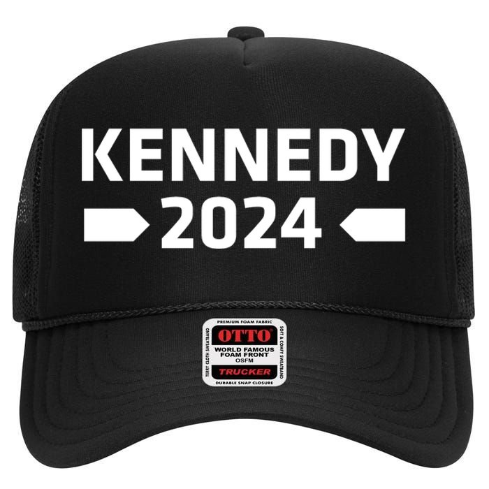 RFK Robert F Kennedy Jr For President 2024 High Crown Mesh Back Trucker Hat