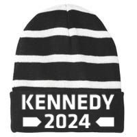 RFK Robert F Kennedy Jr For President 2024 Striped Beanie with Solid Band