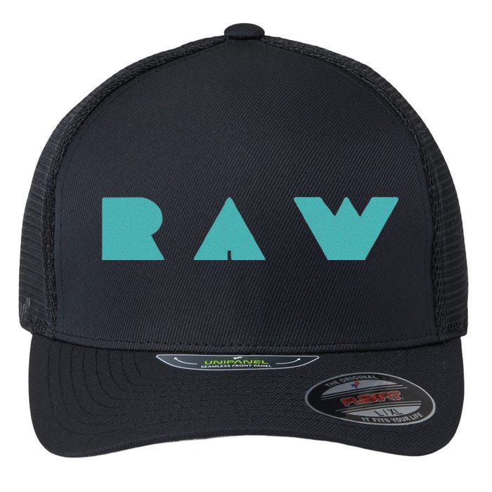 Raw Raw Foods Vegan Vegetarian Flexfit Unipanel Trucker Cap