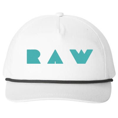 Raw Raw Foods Vegan Vegetarian Snapback Five-Panel Rope Hat