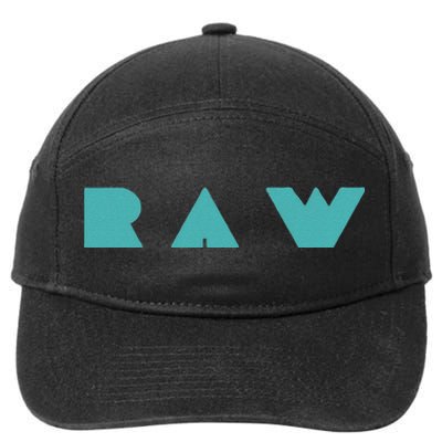 Raw Raw Foods Vegan Vegetarian 7-Panel Snapback Hat