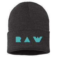 Raw Raw Foods Vegan Vegetarian Sustainable Knit Beanie