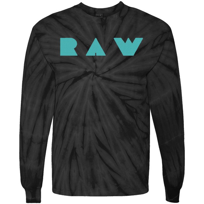 Raw Raw Foods Vegan Vegetarian Tie-Dye Long Sleeve Shirt