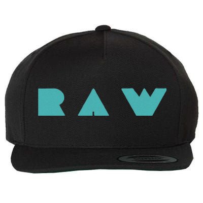 Raw Raw Foods Vegan Vegetarian Wool Snapback Cap